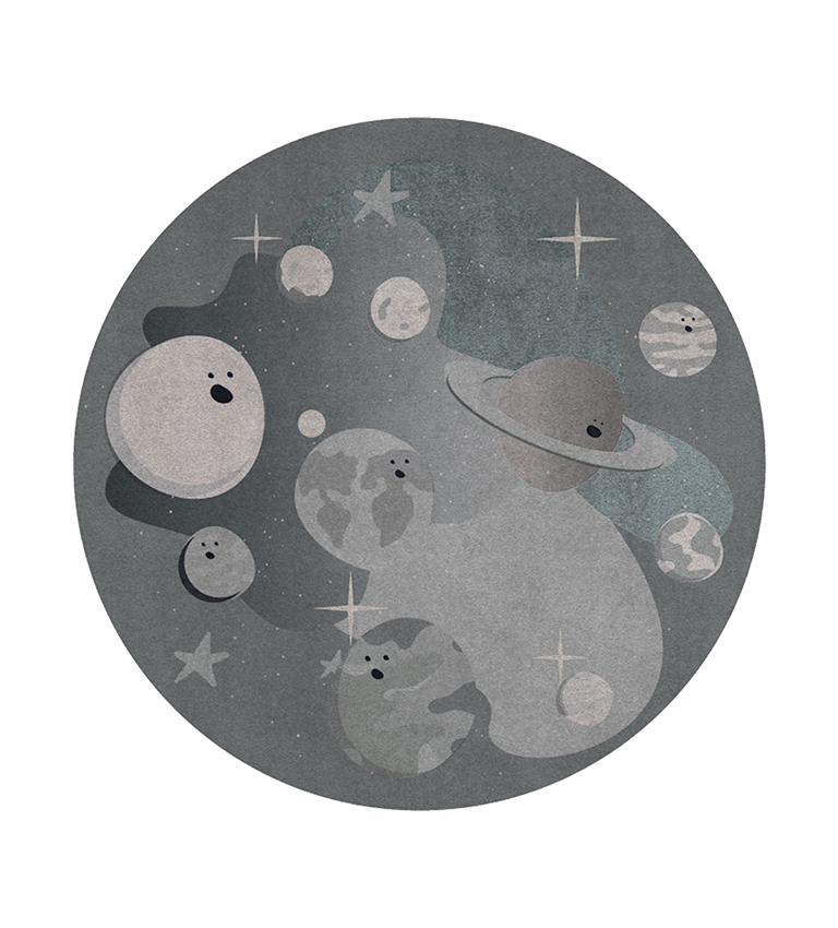 Planet Party Round circu magical furniture kids rugs