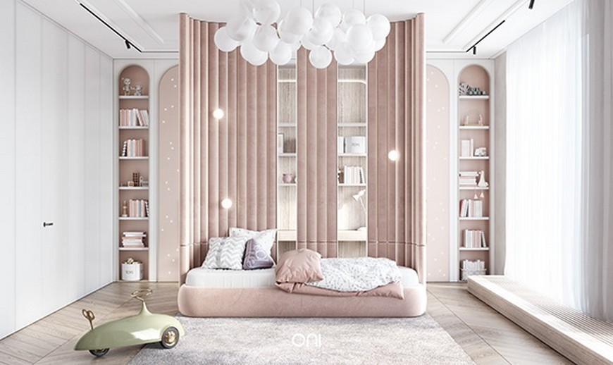 An Incredible Pastel Kids Bedroom Design by Oni Architects