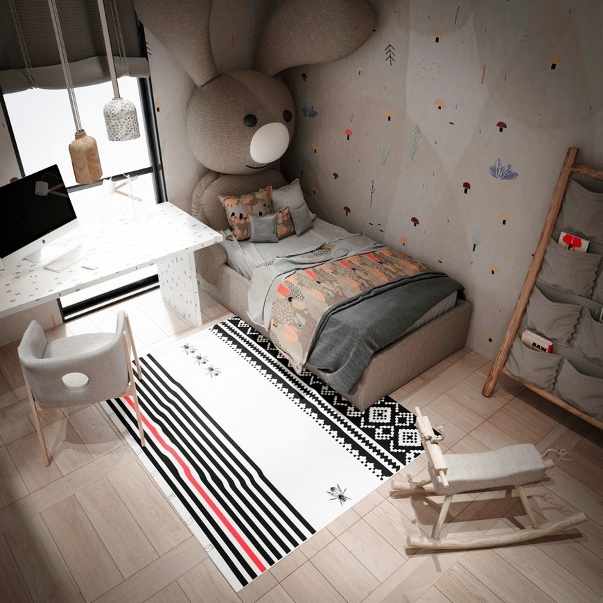 Heritage-Rich Kids Bedrooms in Japanese Home Design