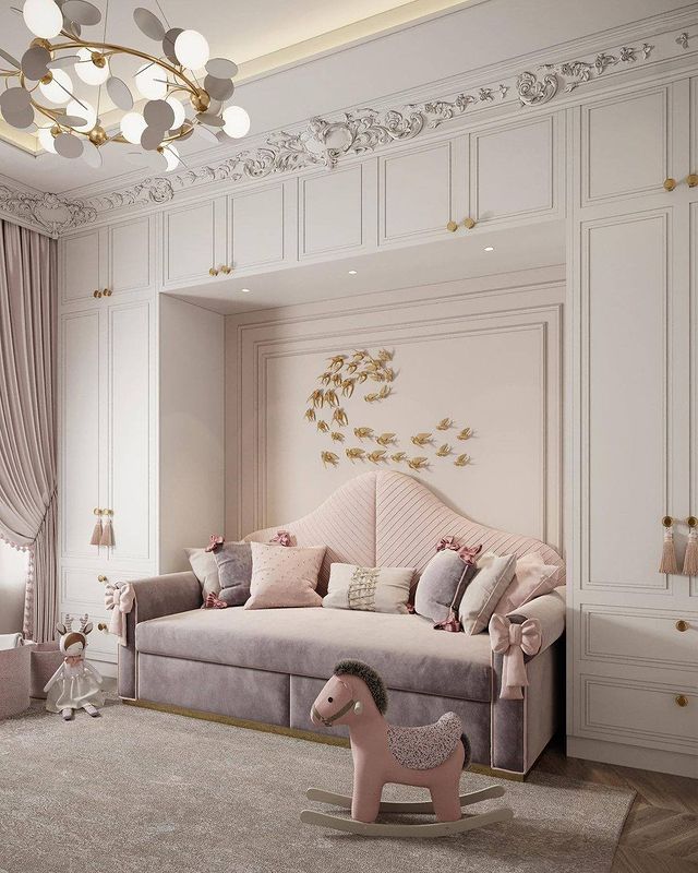 modern classic girls bedroom