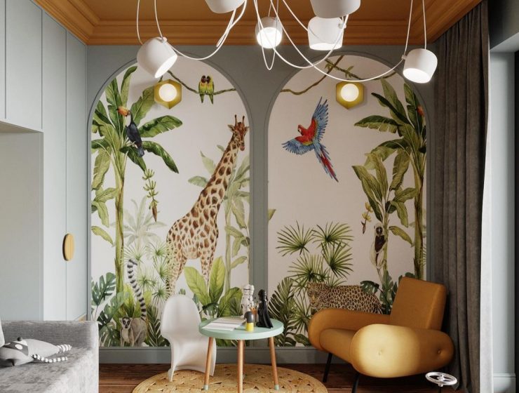 Tropical kids play room design by SHUBOCHKINI architects