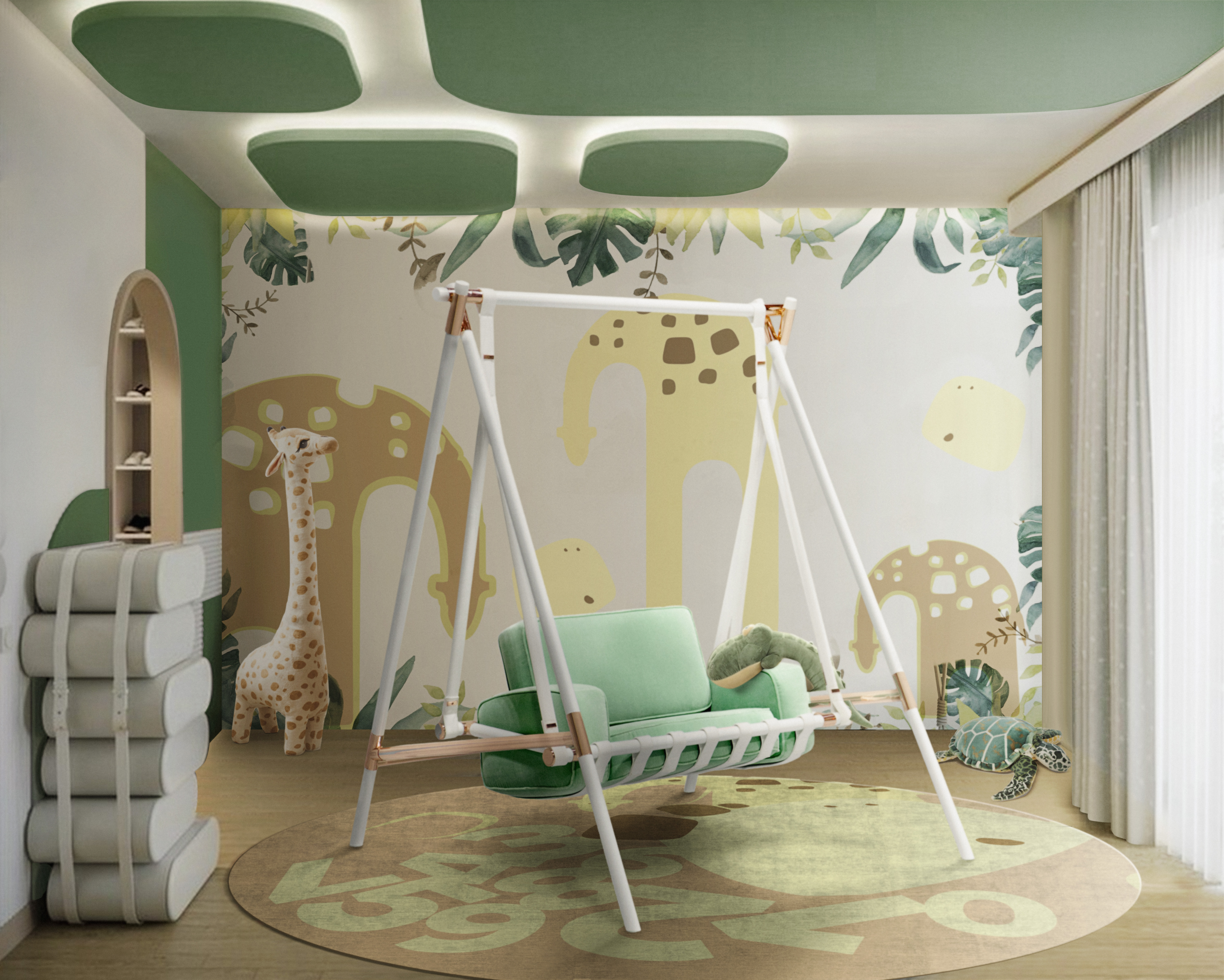 Kids playroom design with Tropical Vibes 