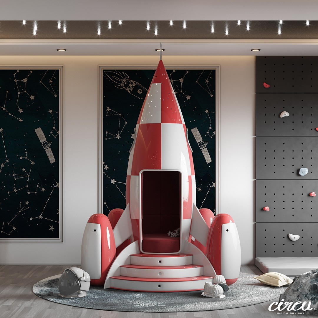 Luxury Space Theme Kids Room Luxury Space Theme Kids Room