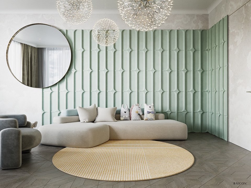 Modern kids playroom project by Balcon Studio