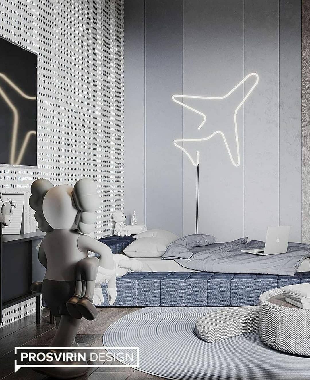 Blue Boys Room Design For Kids By Prosvirin Design