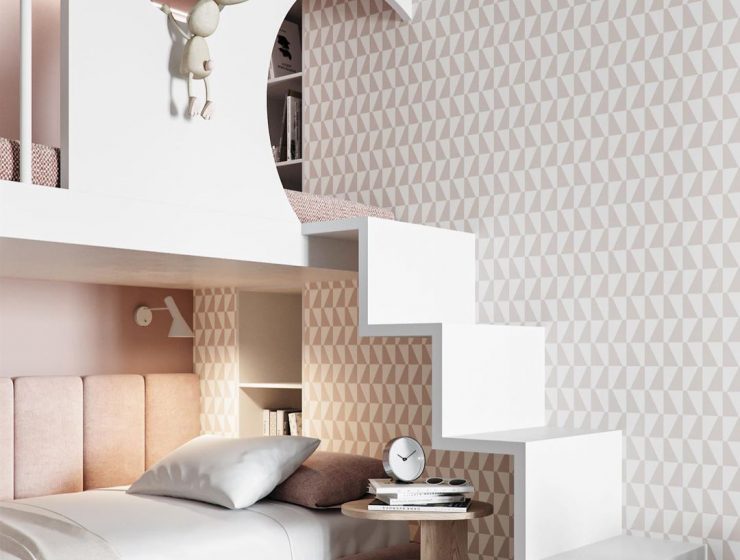 Modern Girls Bedroom Design by Alina Tsaunya