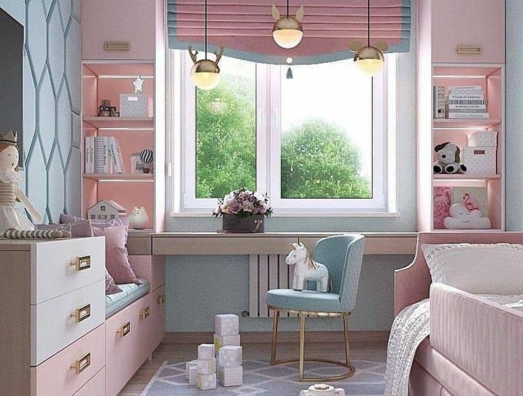 Girls Study Area - An adorable inspiration by VIZZOS