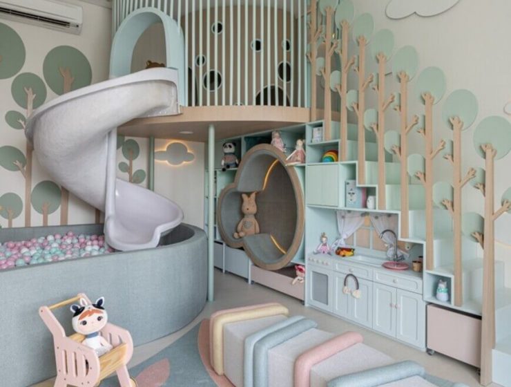 Pastel Color Kids’ Playroom Design By Lovisaro