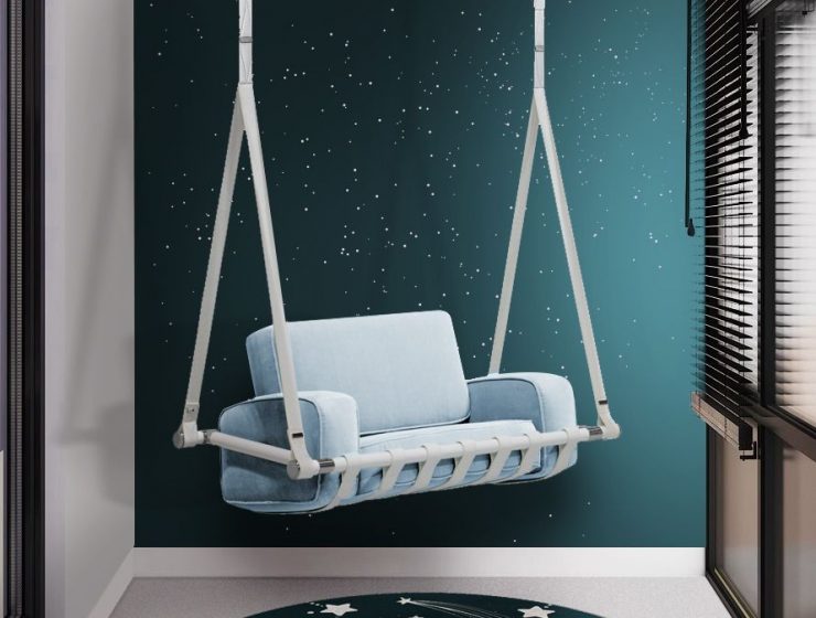 Luxury Playroom Design for Kids with a Unique Chair