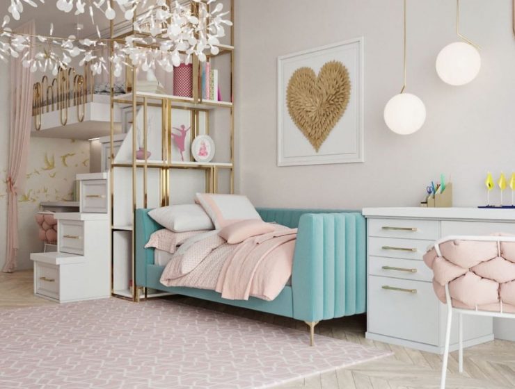 Girl's Bedroom Design Project by Ludmilla Designer