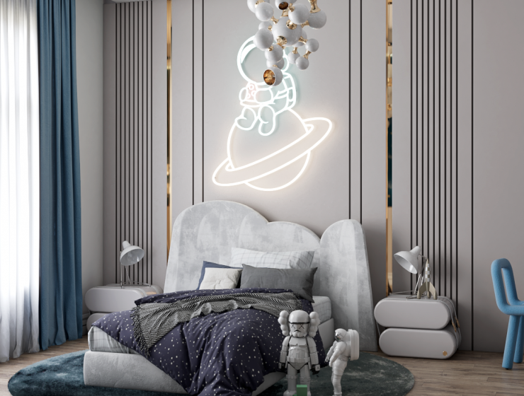 Luxury Kids Bedroom from Outer Space by Renata Aquino From Cozy Studio