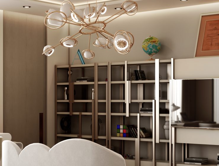 Modern play area design in a modern penthouse in Monaco