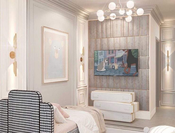 Luxurious Kids Bedroom in Neutral Tones by RD Design Decor
