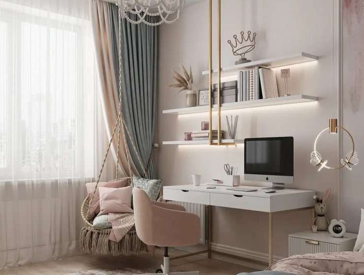 Luxury Pink Bedroom With Blushing Touches by Aigul Ka Designer