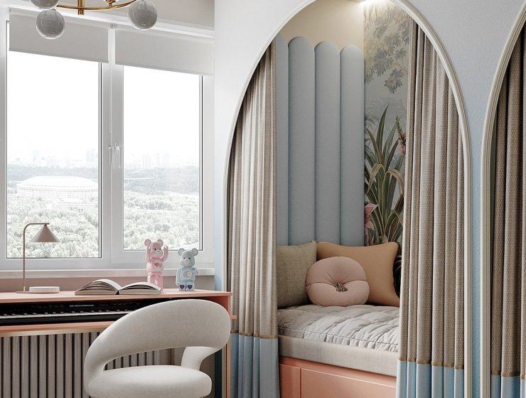 Elegant Bedroom Design by Malafeeva Design Buro