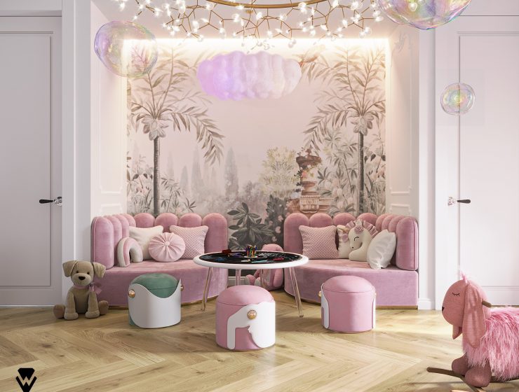 Pink Girl's Bedroom - Little Coffee Shop