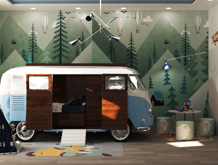 Unique Kids' Bedroom - Utmost Camping Experience By Daria Pavlishchuk