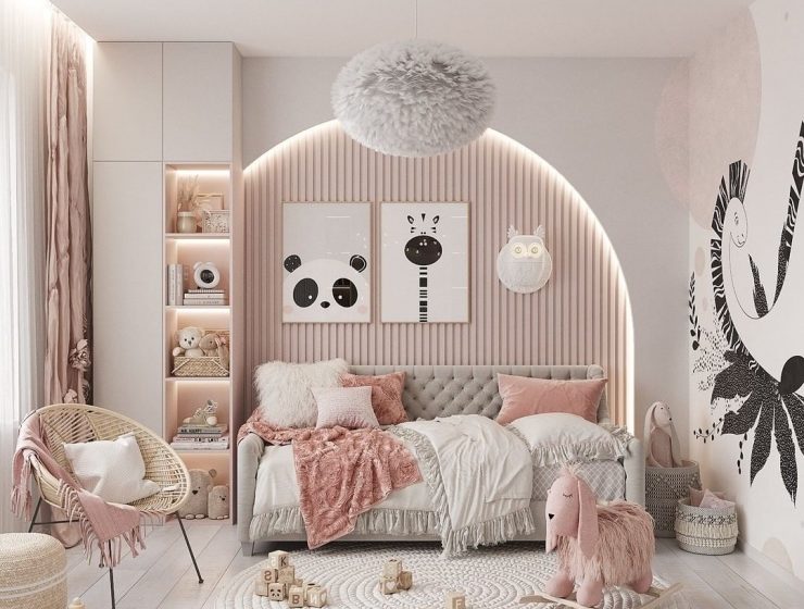 Cute Girls' Room With Bohemian Vibes