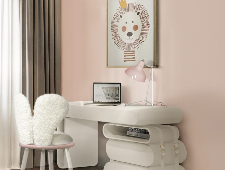 Kids' Study Area With A Calming Aura