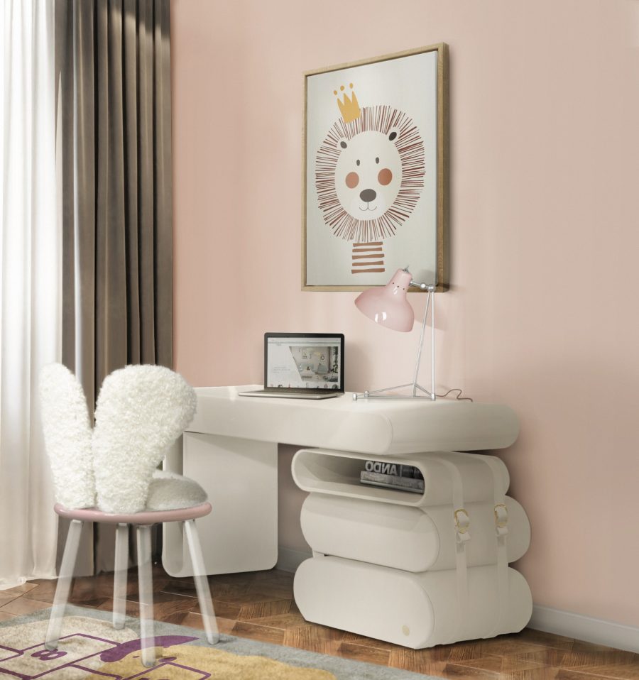 Kids' Study Area With A Calming Aura