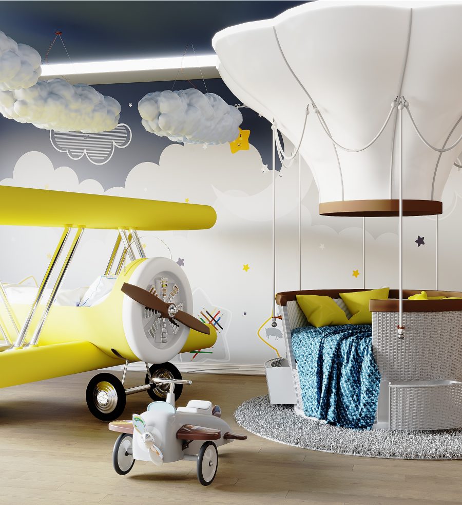 Let's touch the sky with this luxury kids room