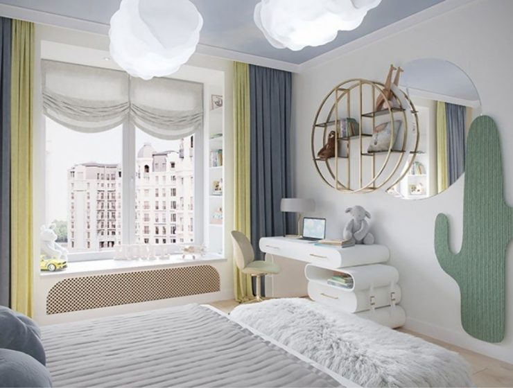 Modern Kids' Room With Soft Pastels