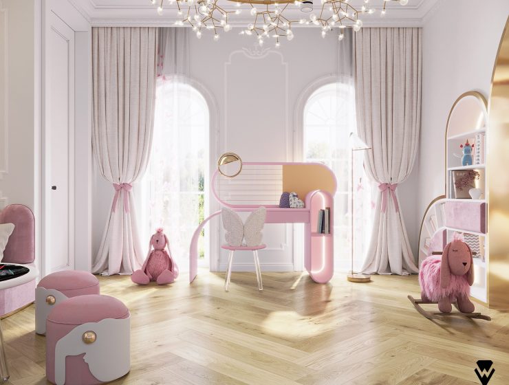 Luxury Study Area - A Blossom Fairytale by We Wnętrzu