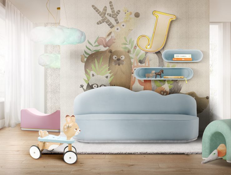 Lively Playroom With Exciting Colors And Shapes