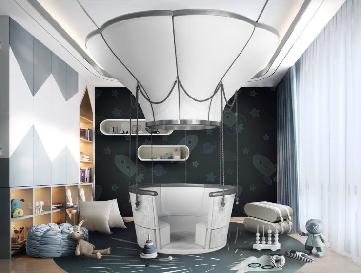 Whimsical Kids' Room - A Quaint Air Balloon Ride
