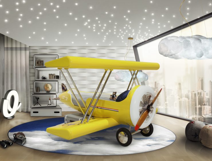 Fun Boy's Bedroom In The Clouds
