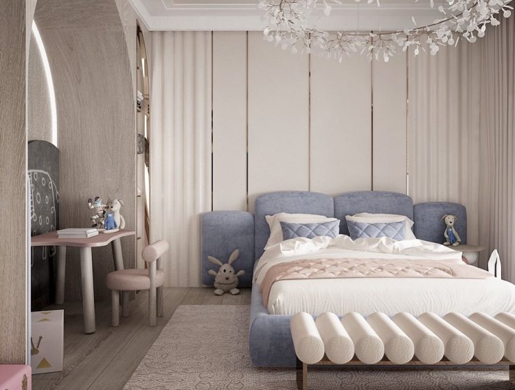 Contemporary Kids' Room Full Of Modern Lines