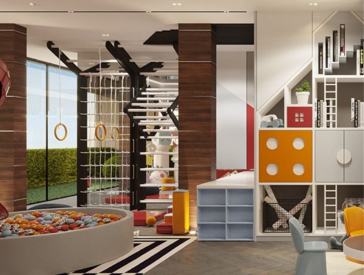 Excentric Kids' Playground Full Of Fun Colors By The Haute Interiors