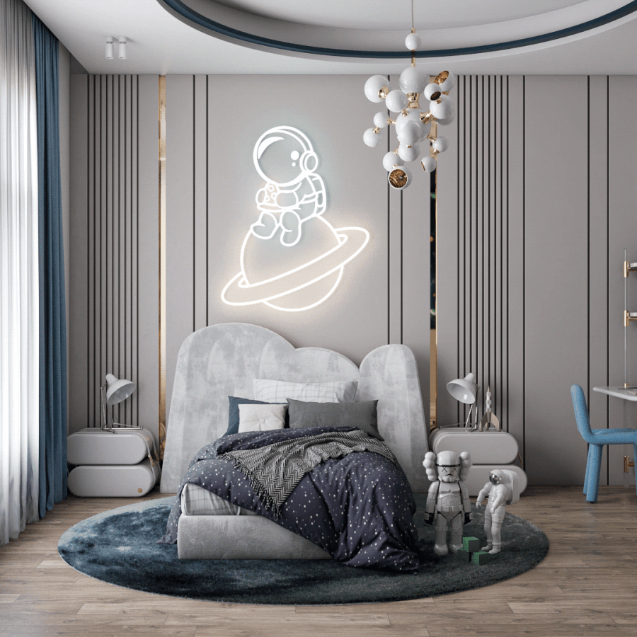 Space-Themed Bedroom For The Little Explorers By Renata Aquino