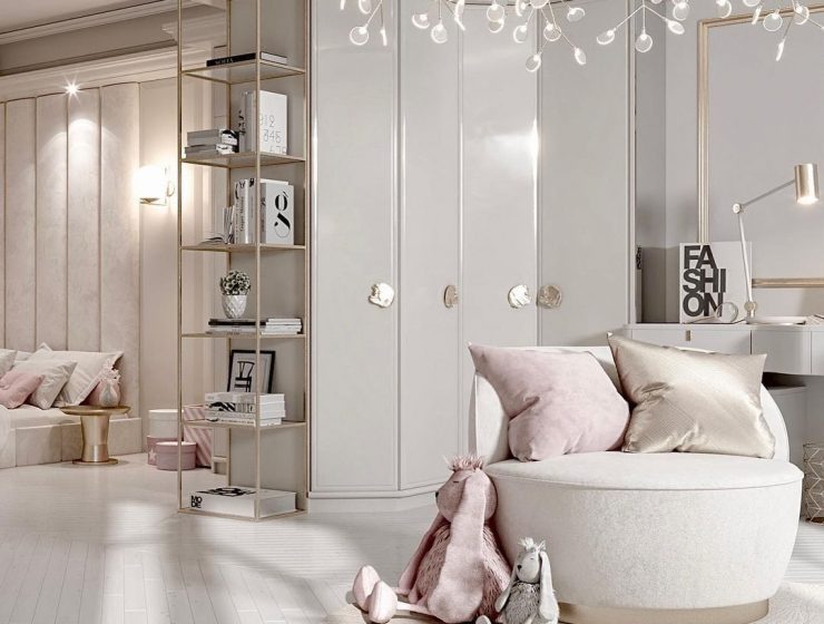 Girl Bedroom Design With Subtle Peachy Hues