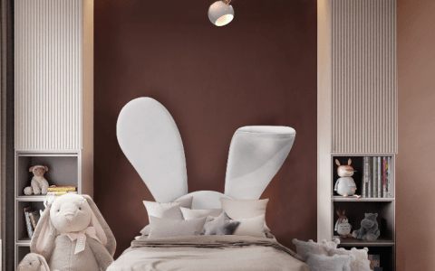 Adorable Kids' Bedroom with Mr. Bunny Bed