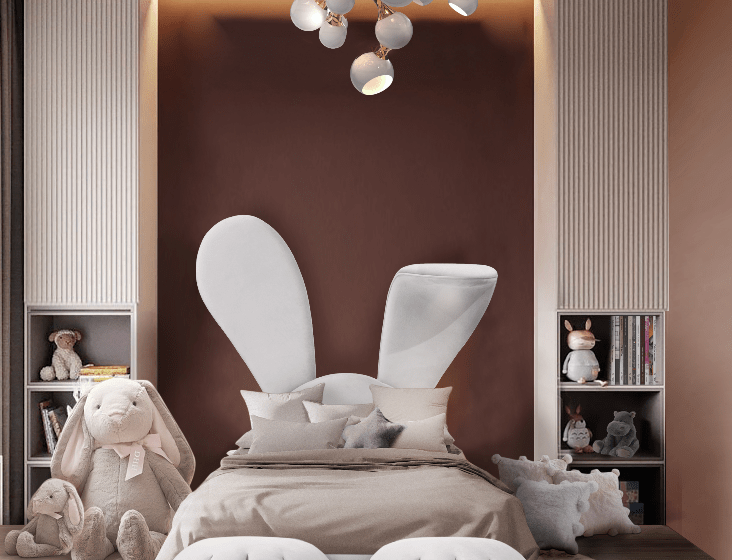 Adorable Kids' Bedroom with Mr. Bunny Bed
