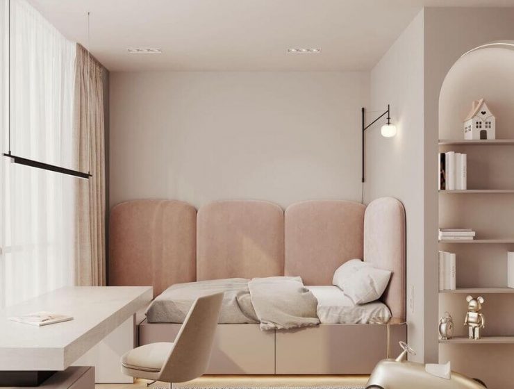 Girls' Bedroom With A Modern Design