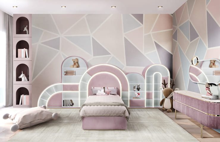 Luxury Girls' Bedroom With A Modern Design
