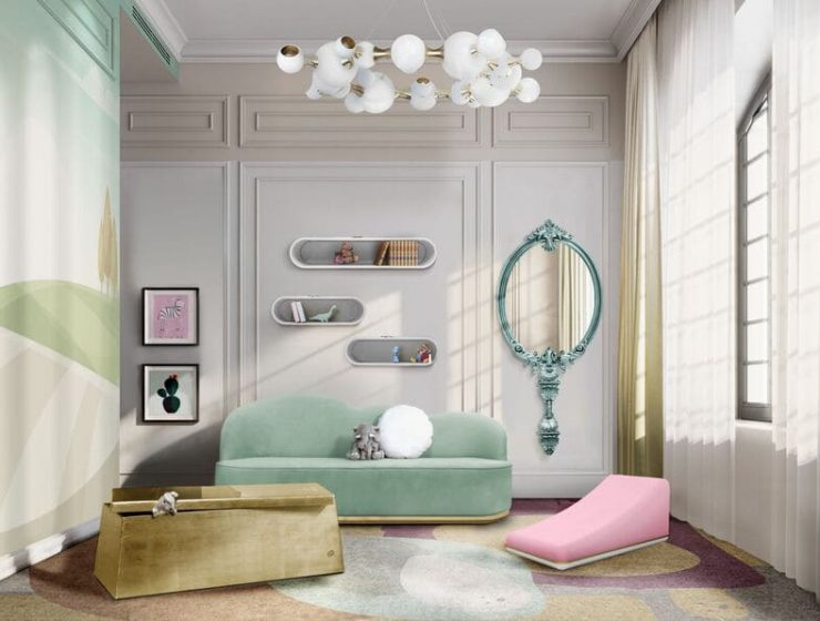 Luxury Modern Kids' Playroom Design In Strong And Fun Colors