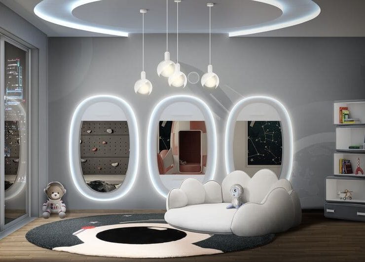 Modern Baby Playroom Area In Neutral Tones