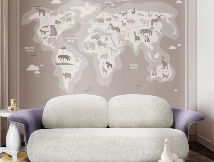 Neutral Living Room for a Little Adventurer