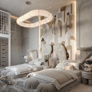 Cozy Neutral Kids' Bedroom By Esraa Elemam