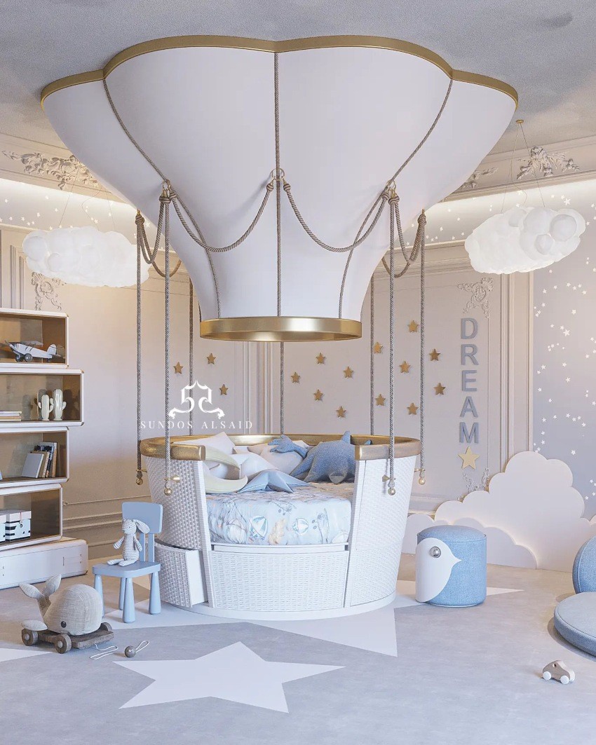 Blue Nursery Room For Endless Dreams