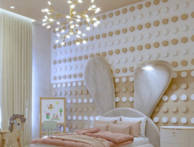 Neutral-Toned Children's Bedroom: Peaceful Wonderland