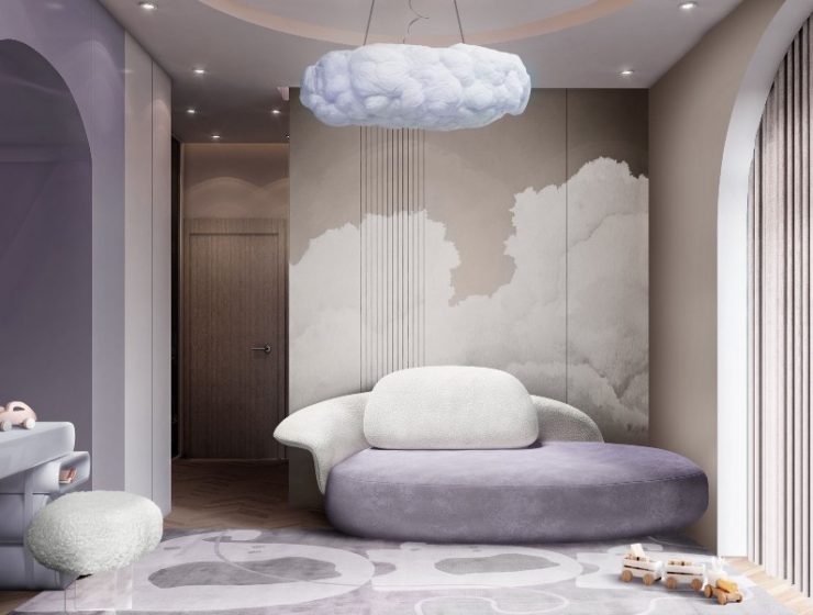Soft Lavender Tones Meet Magical Furniture In This Kids' Room
