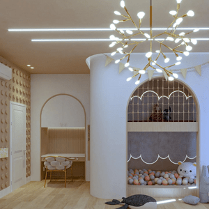 Neutral-Toned Children's Bedroom: Peaceful Design