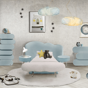 Blue-Toned Bedroom For Little Twins