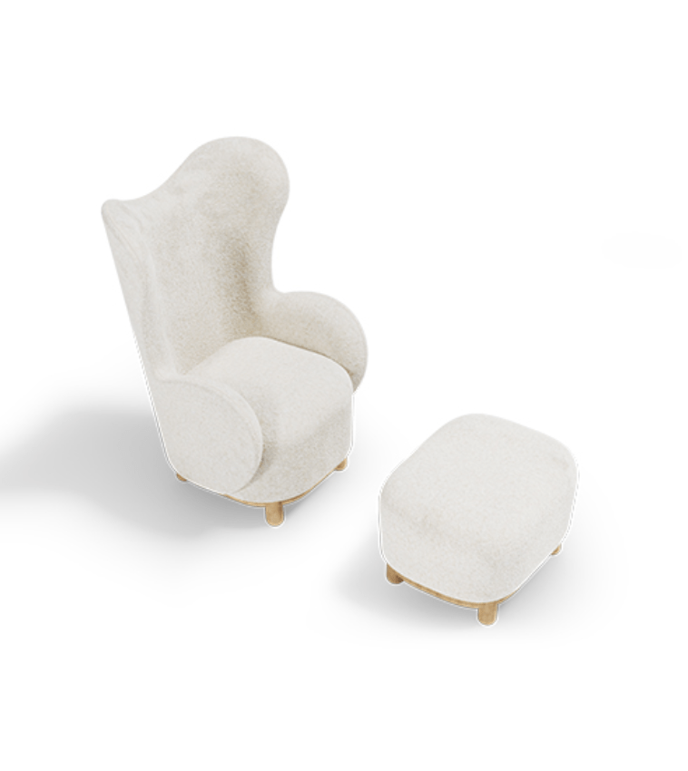 Cuddle Armchair And Ottoman