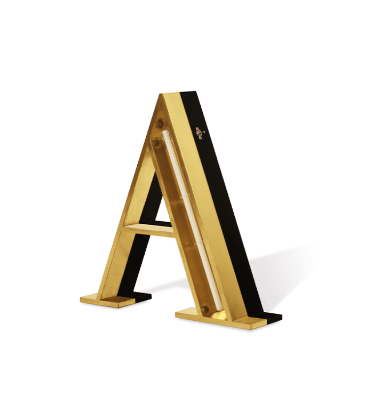 LETTER A GRAPHIC LAMP