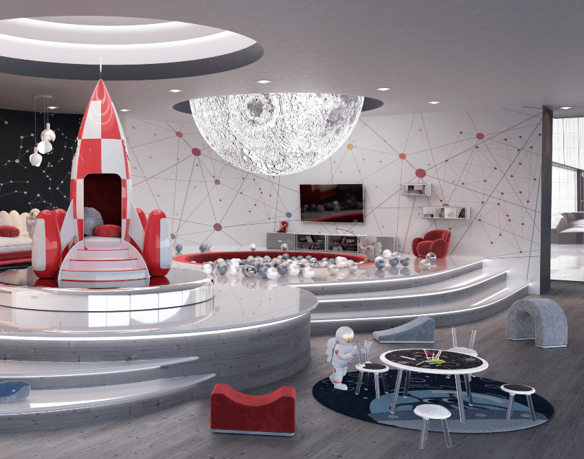 Journey to the Stars: Discover our Stellar Space Lounge for Kids!